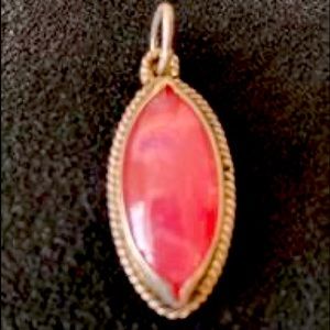 Rhodochrosite pendant 1 “ long